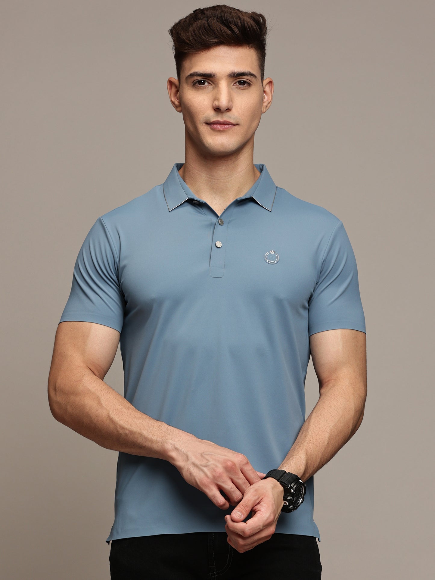 Slate Blue Polo T-Shirt