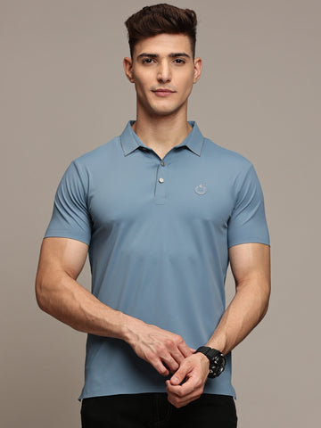 Slate Blue Polo T-Shirt