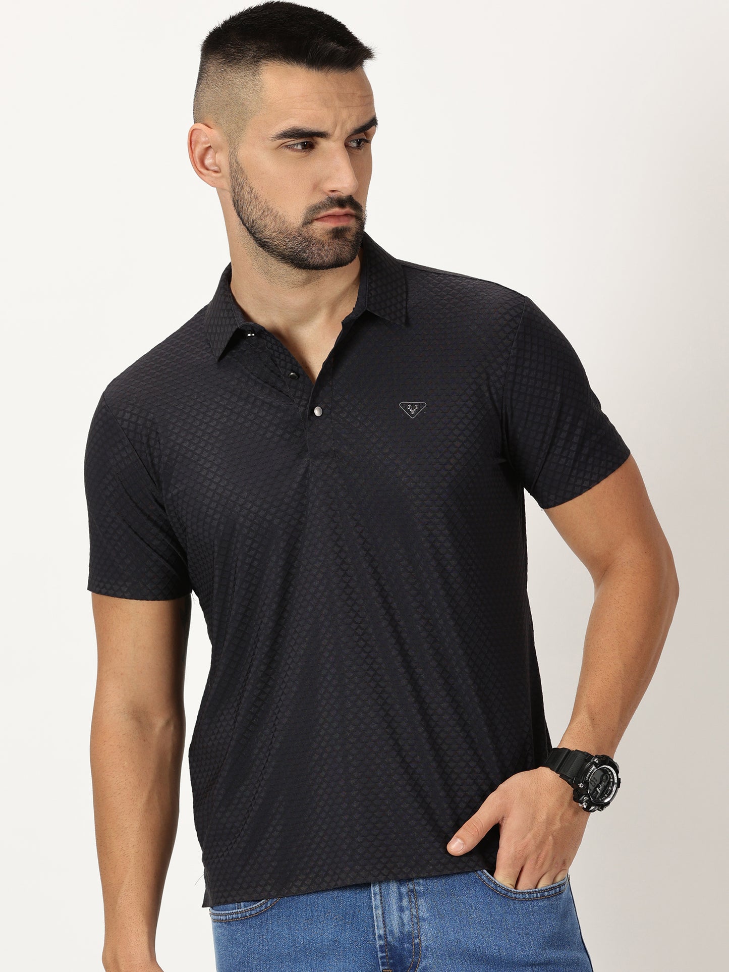 Athletic deep Blue Polo T-Shirt