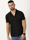 Mercerised Shirt Matte Black