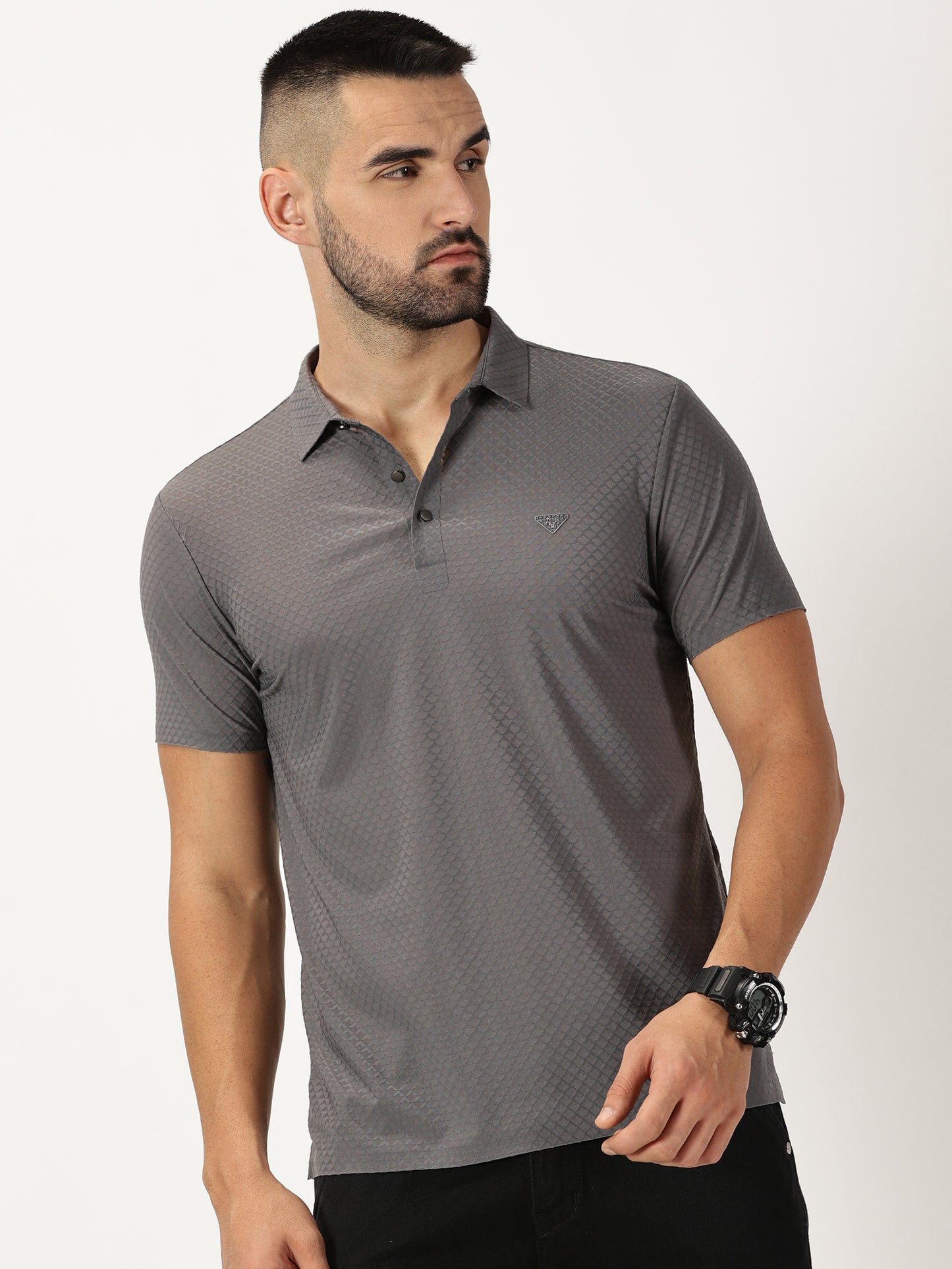 Jazzy Polo T-Shirt Charcoal Grey