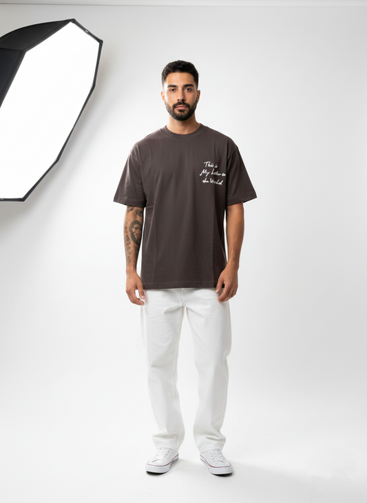 Brown Oversized Tshirt