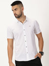Mercerised Summer Shirt Pure White