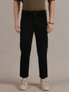 Straight Fit Summer Black Trousers
