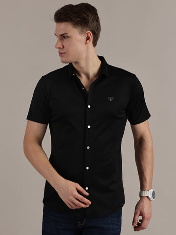 Zed Black Twill Seamless Shirt