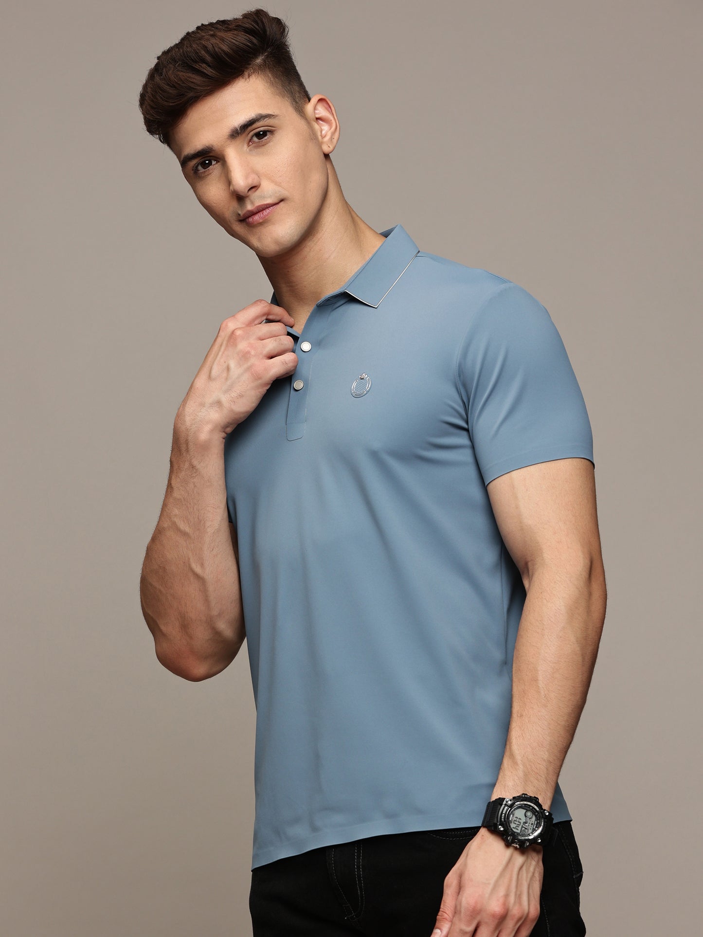 Slate Blue Polo T-Shirt