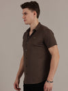 Brown Fine Textured Seamless Shirt