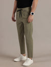 Straight Fit Pleated Trousers
