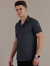 Blue Fine Textured Seamless Shirt