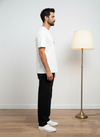 White Back Print Oversized TShirt