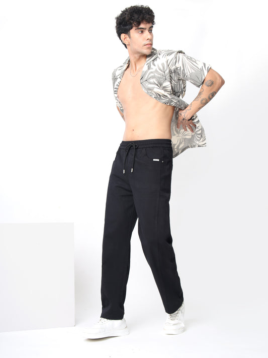 Black Straight Fit Jeans