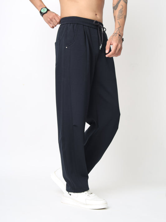 Black Baggy Fit Trousers