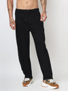 Black Straight Fit Trousers