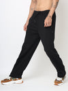 Black Straight Fit Trousers