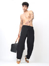 Black Straight Fit Trousers