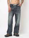 Blue Washed Baggy Fit Jeans