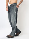 Blue Washed Baggy Fit Jeans