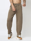 Khakhi Straight Fit Trousers