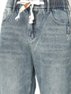 Blue Washed Straight Fit Jeans
