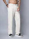 Beige Straight Fit Jeans