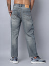 Blue Distressed Straight Fit Jeans