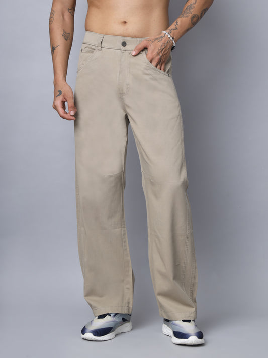 Khakhi Straight Fit Jeans