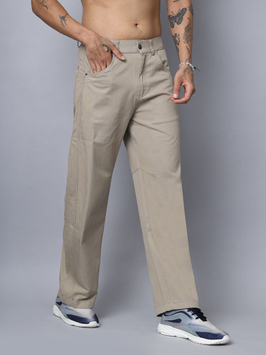 Khakhi Straight Fit Jeans