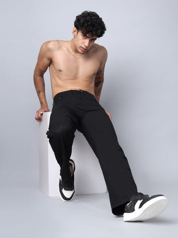 Black Straight Fit Jeans