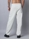 Beige Straight Fit Trousers