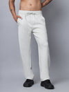 Beige Straight Fit Trousers