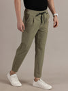Straight Fit Pleated Trousers