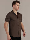 Brown Fine Textured Seamless Shirt