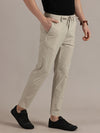 Straight Fit Summer Beige Trousers
