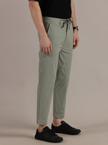 Straight Fit Summer Green Trousers