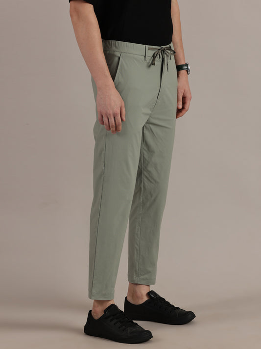 Straight Fit Summer Green Trousers