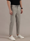 Straight Fit Summer Grey Trousers