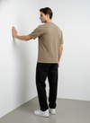 Khakhi Zipper Oversized Tshirt