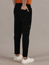 Relaxed Fit Black Trousers
