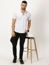 Mercerised Summer Shirt Pure White
