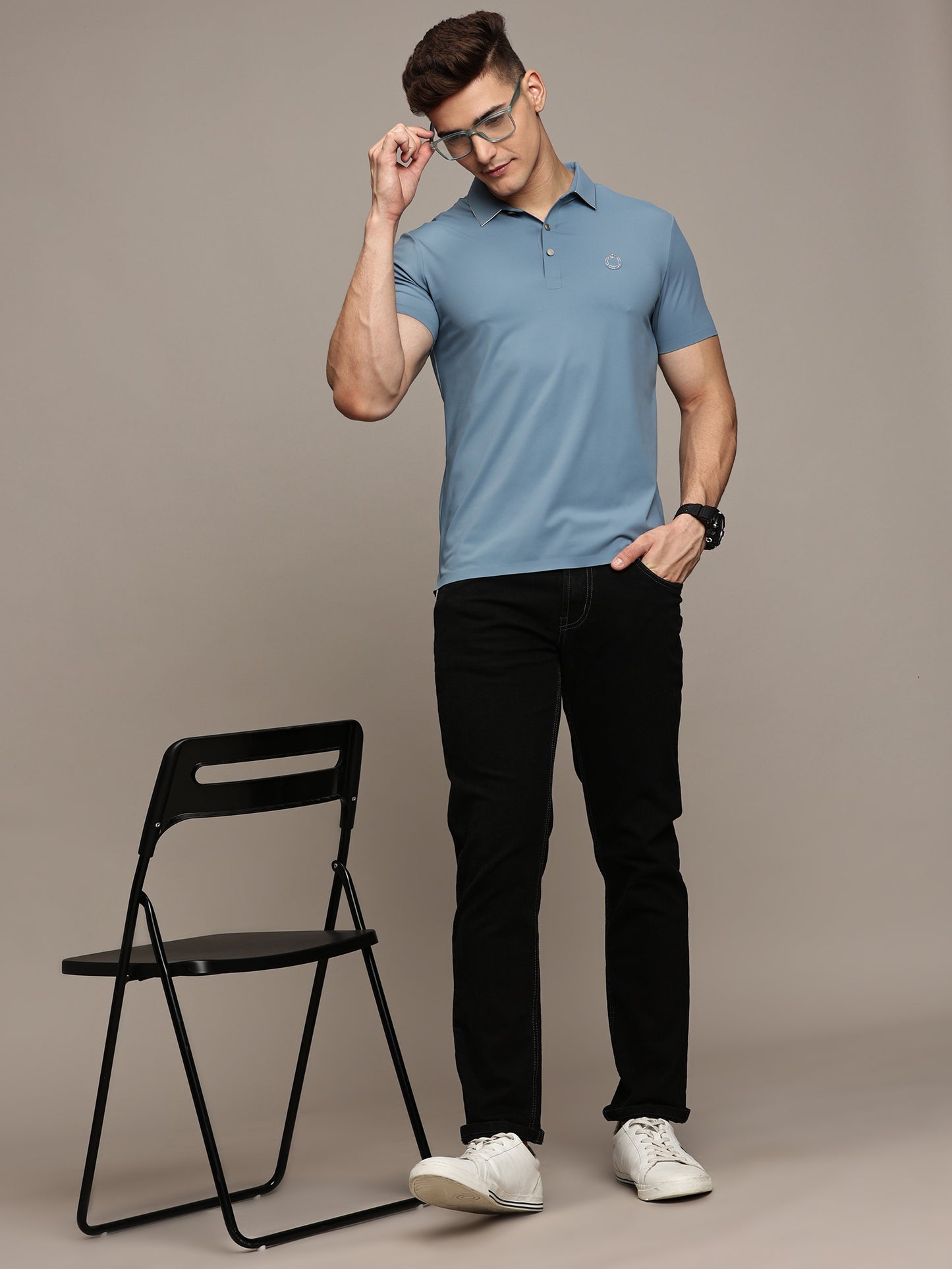 Slate Blue Polo T-Shirt