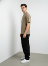 Khakhi Zipper Oversized Tshirt