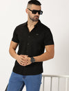 Mercerised Shirt Matte Black