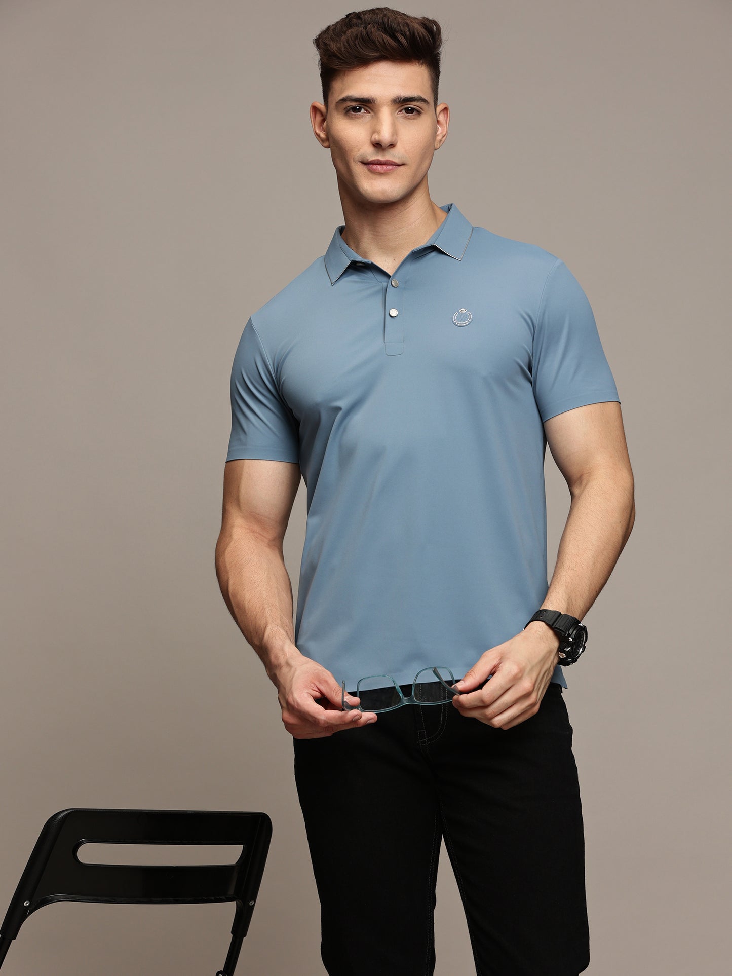 Slate Blue Polo T-Shirt