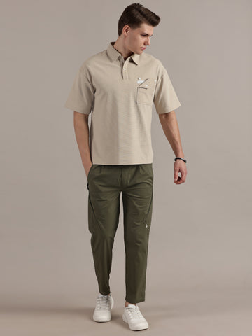 Beige Polo Tshirt