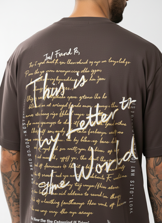 Brown Oversized Tshirt