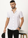 Mercerised Summer Shirt Pure White
