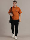 Relaxed Fit Black Trousers