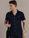 Navy Blue Twill Seamless Shirt