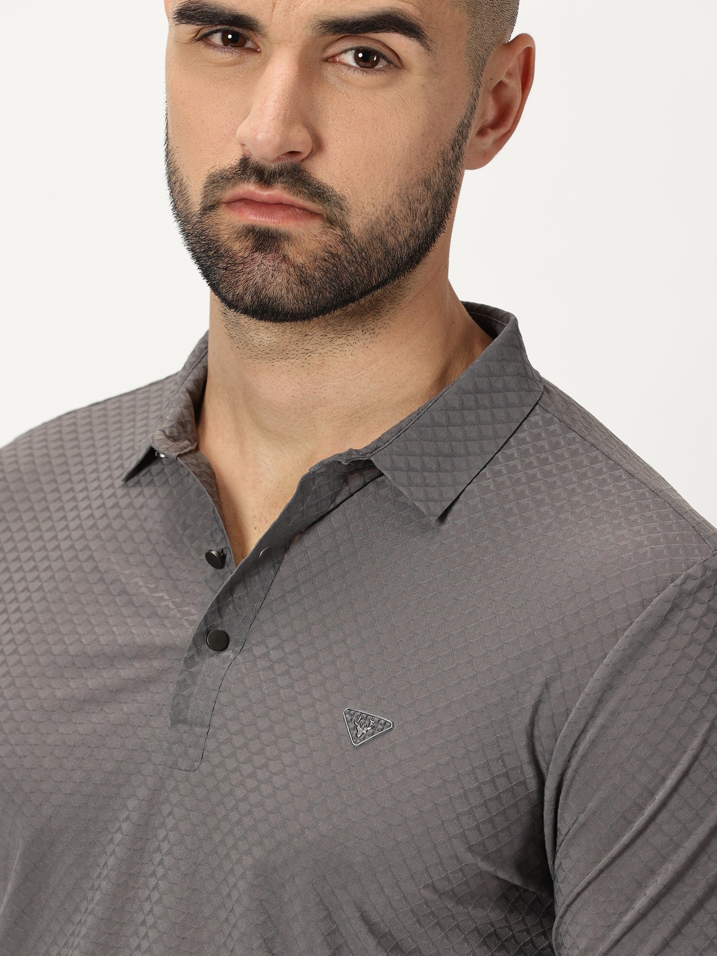 Jazzy Polo T-Shirt Charcoal Grey