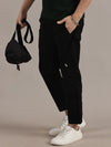 Relaxed Fit Black Travel Cargo